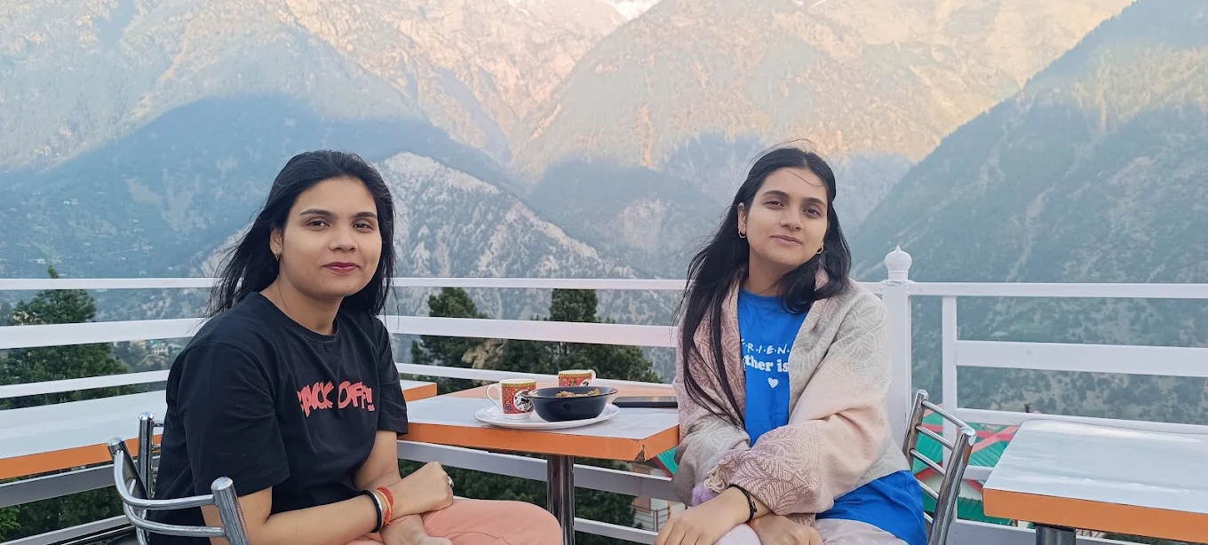 Mountain valley view from KinVatika Homestay in Shudharang